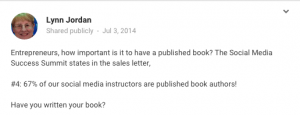 Lynn Jordan on Why Entrepreneurs Need a Book