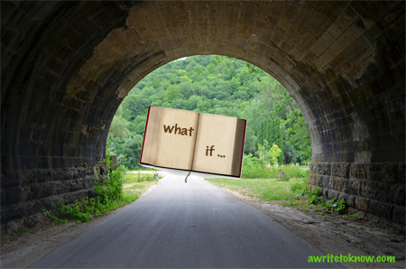 Book at End of Tunnel with the words "What If"