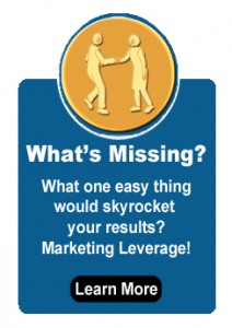 Marketing Leverage Blue Box