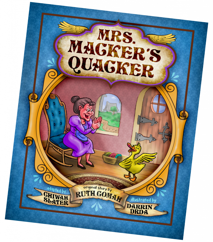 rs. Macker's Quacker, a children's book, front cover